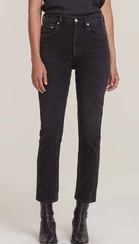 Agolde - Riley High Rise Straight Crop Jeans