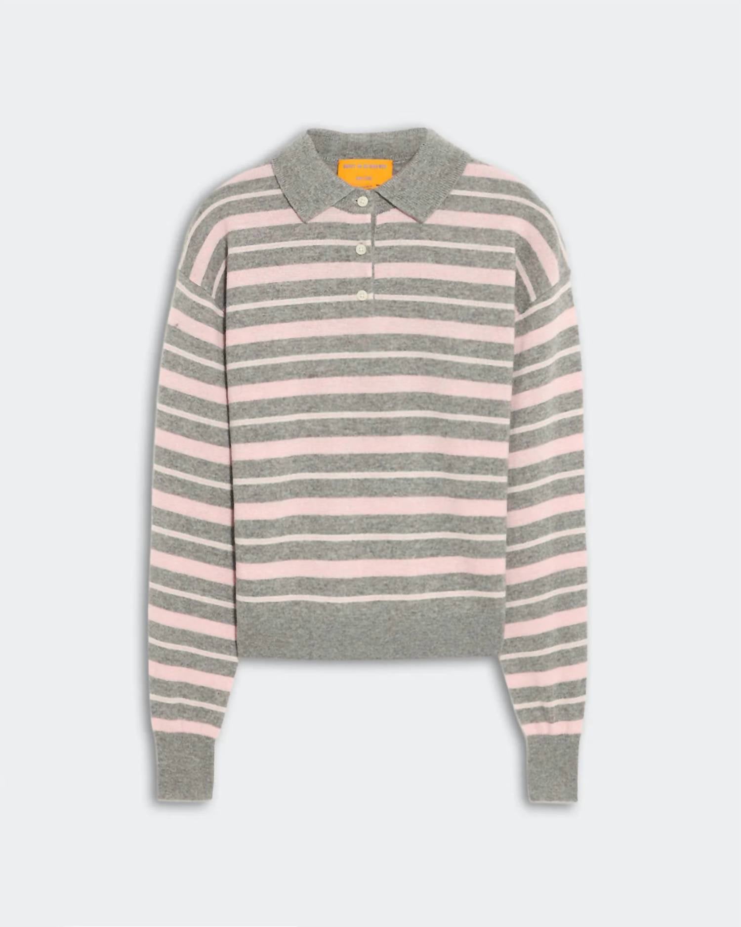 Guest In Residence - Collegiate Stripe Polo