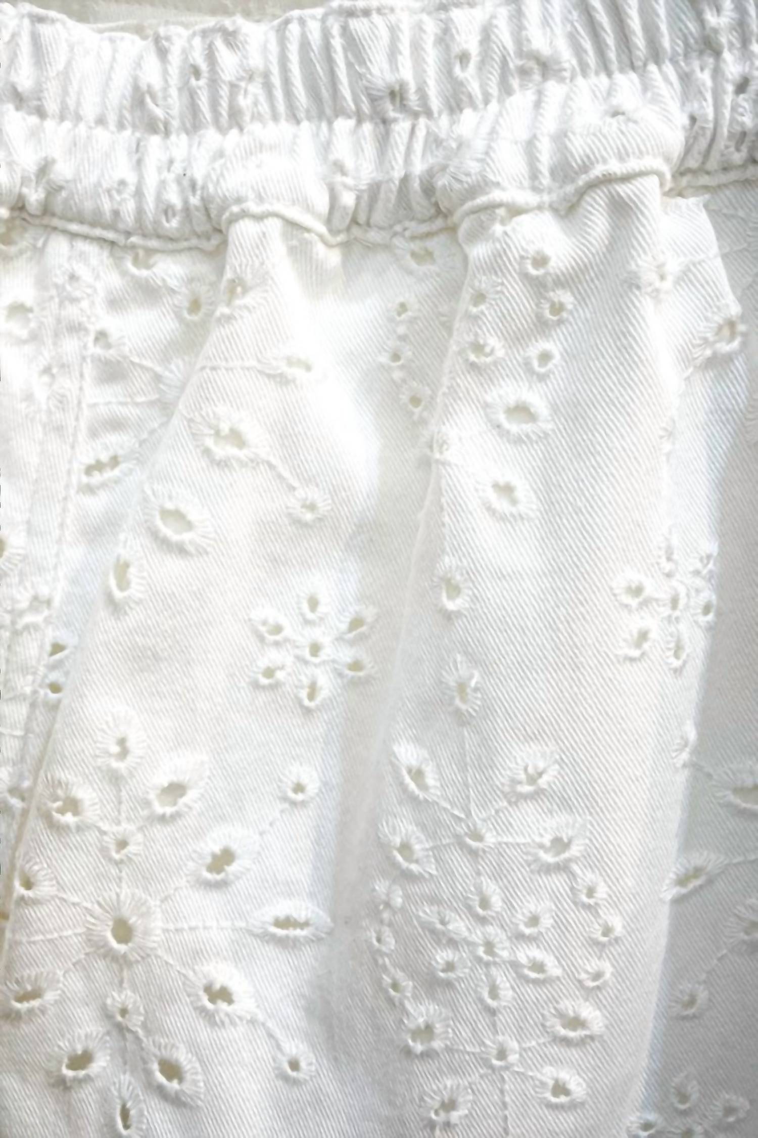 Hersy - Grace Vest Eyelet Top And Short Set