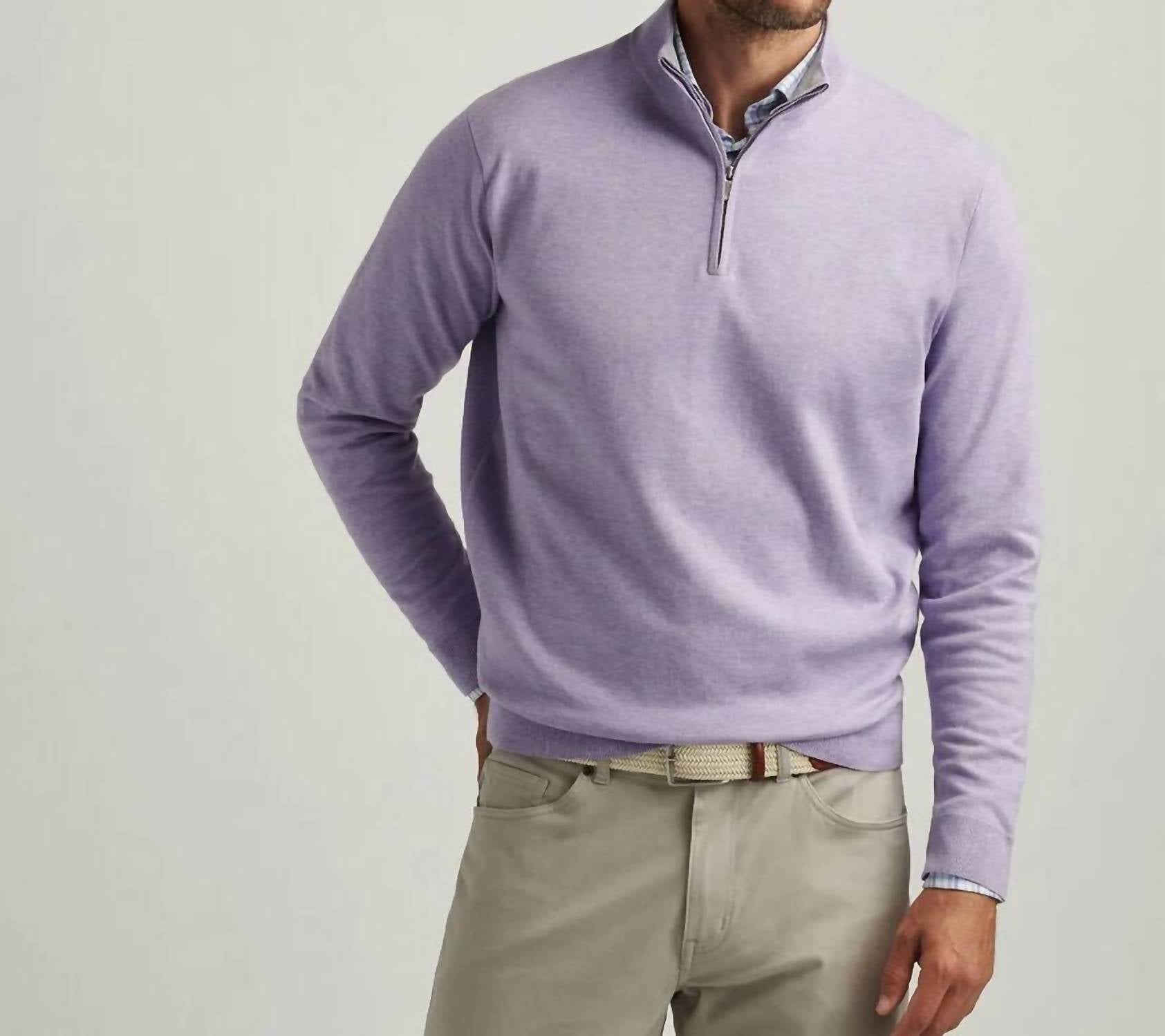Peter Millar - Coolspun Lite Cotton Quarter-zip Sweater