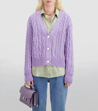 The Kooples - Mohair Cable Knit Cardigan