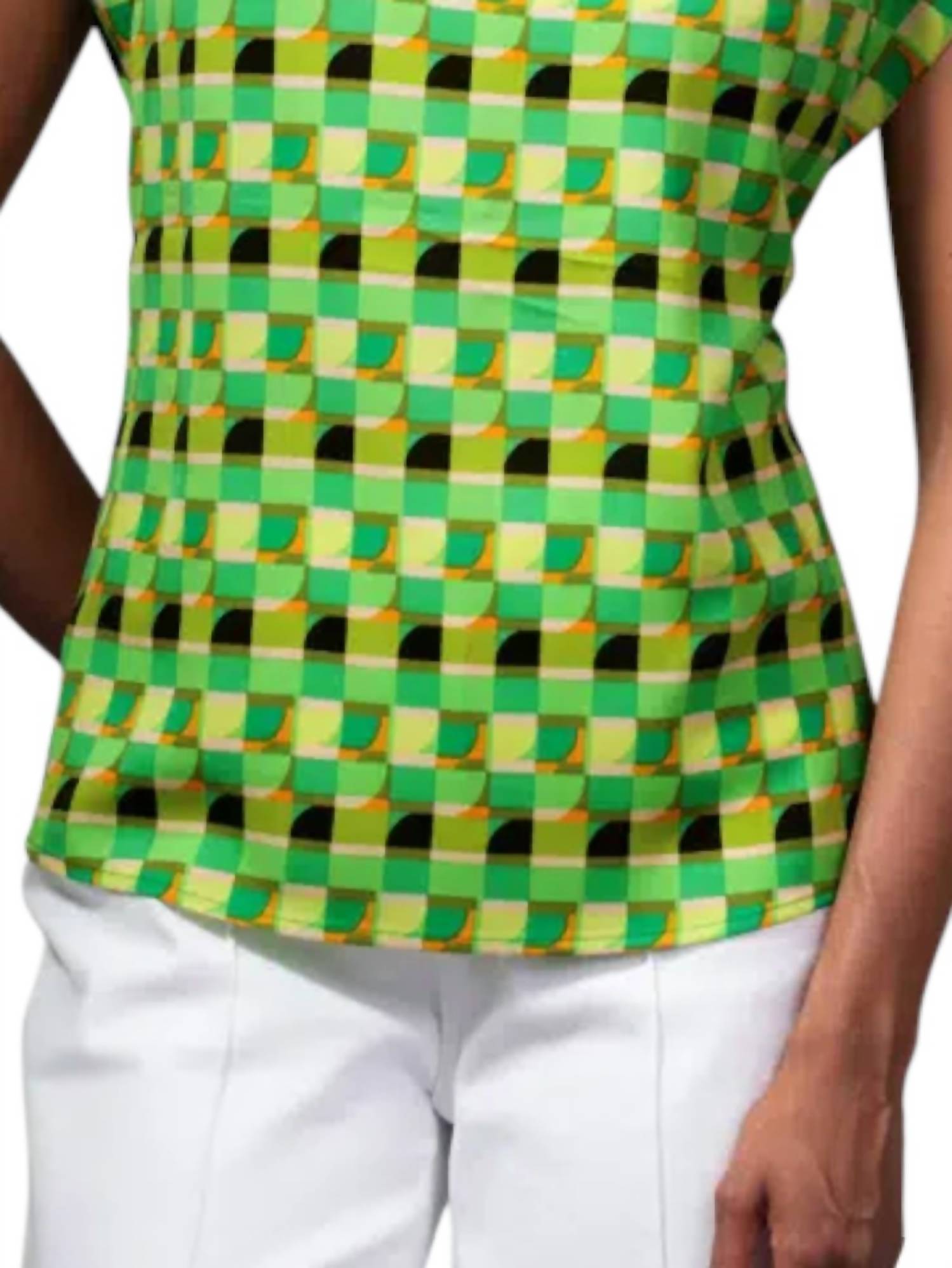 Alison Sheri - Kaleidoscope Short Sleeve Blouse
