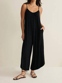 Z Supply Relaxed Fit Flared Jumpsuit in black - women's pants - view 4