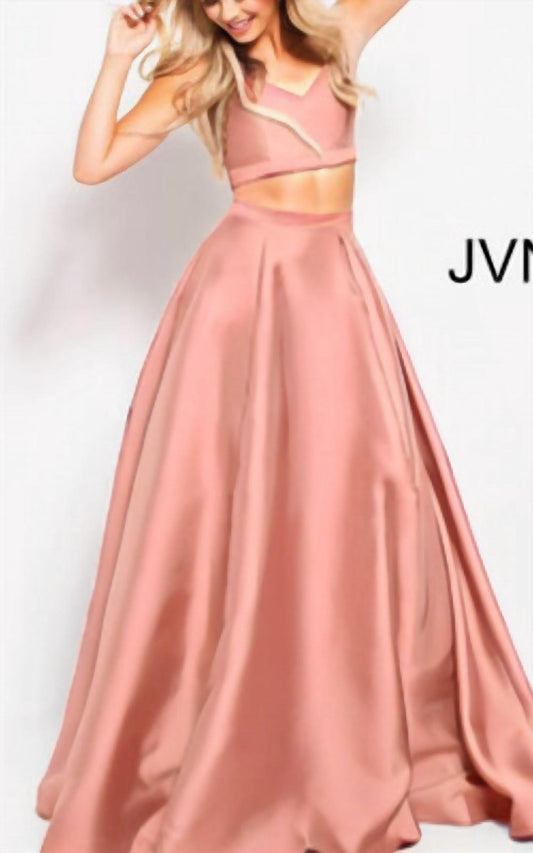 Jovani - Jovani Mikado Two Piece