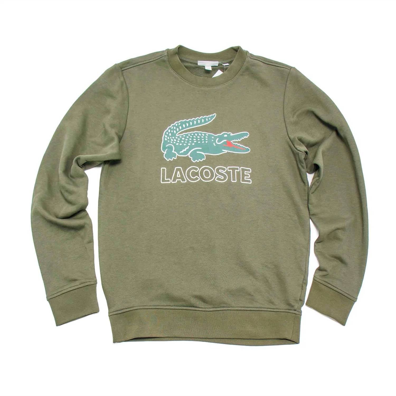 Lacoste - Men's Graphic Croc Non Brushed Fleece Sweatshirt