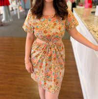Lucca - Wildflower Charm Cutout Dress