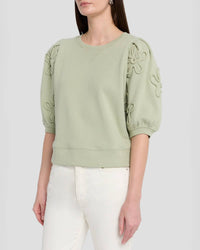 Rails Camy Sweatshirt in vintage sage - women's top - view 4