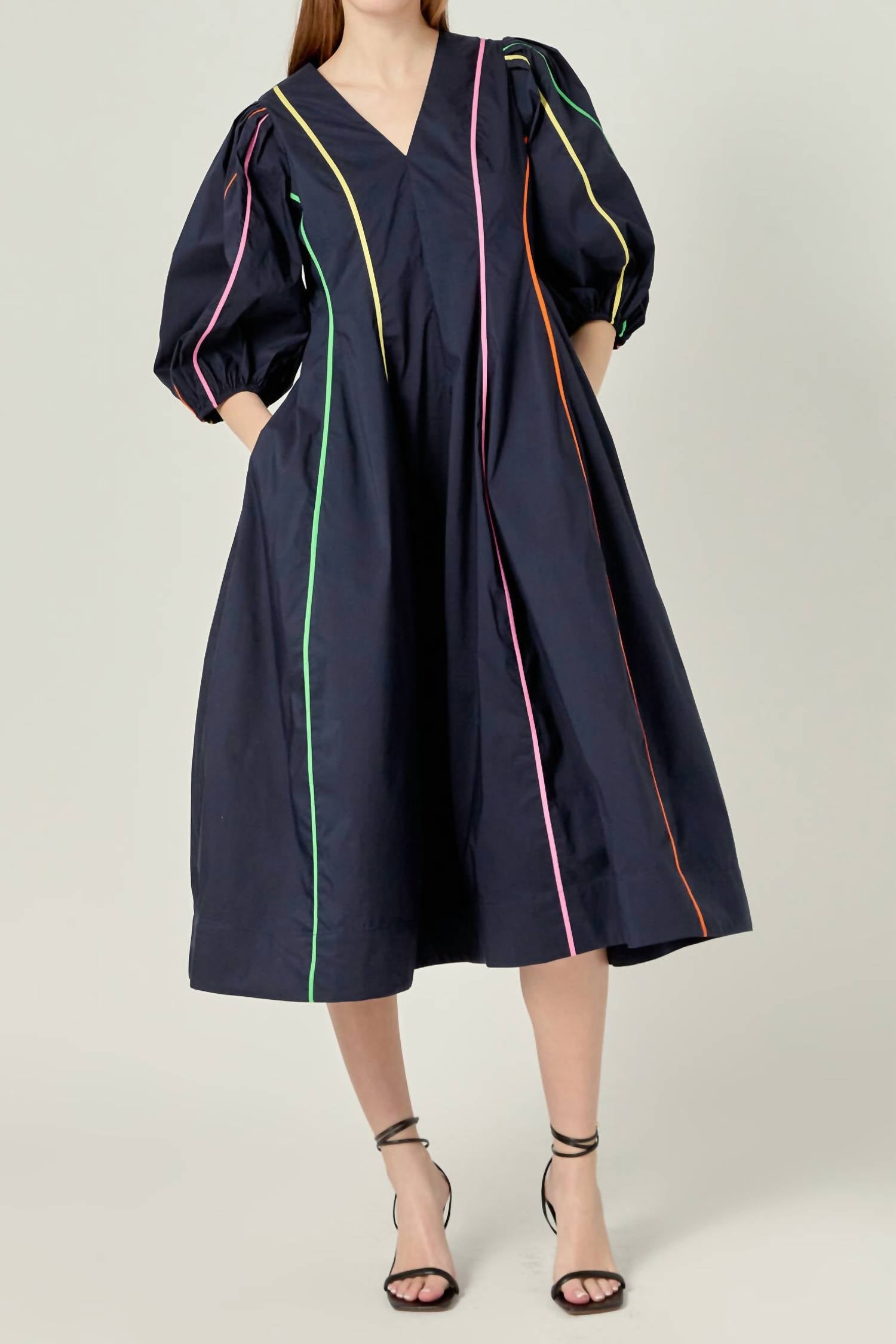 English Factory - Over The Rainbow Midi Dress