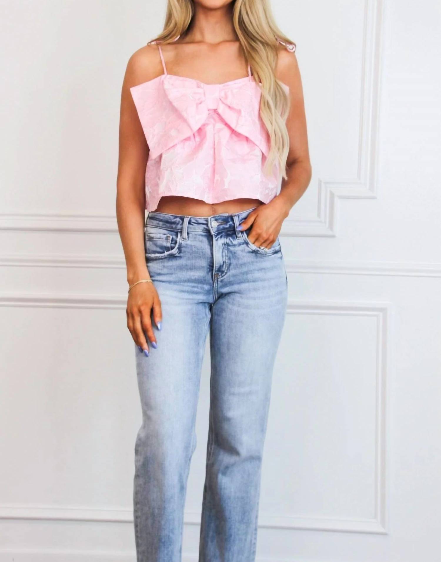 Day + Moon - Atlas Bow Babydoll Top