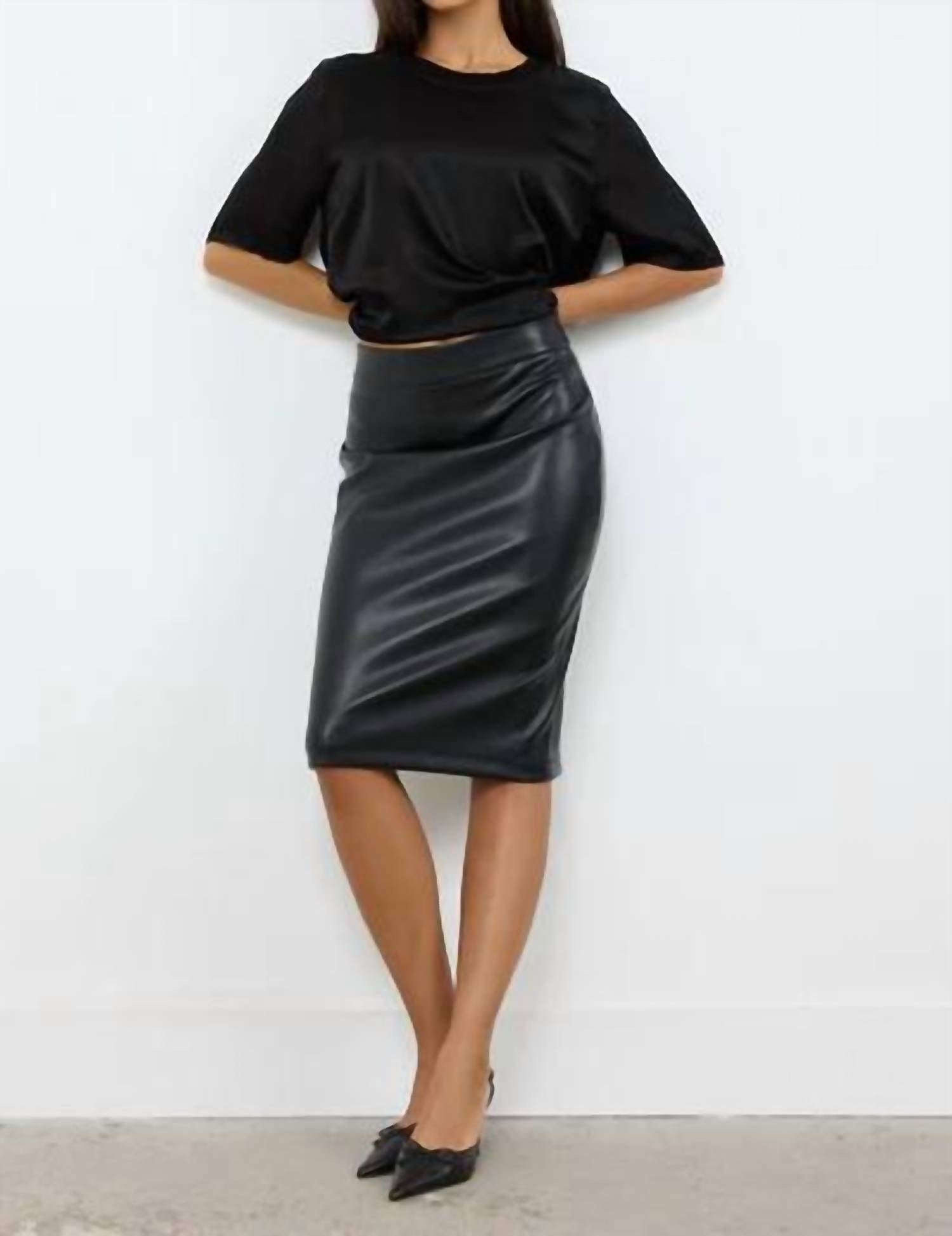 Lamade - Bethany Vegan Leather Skirt