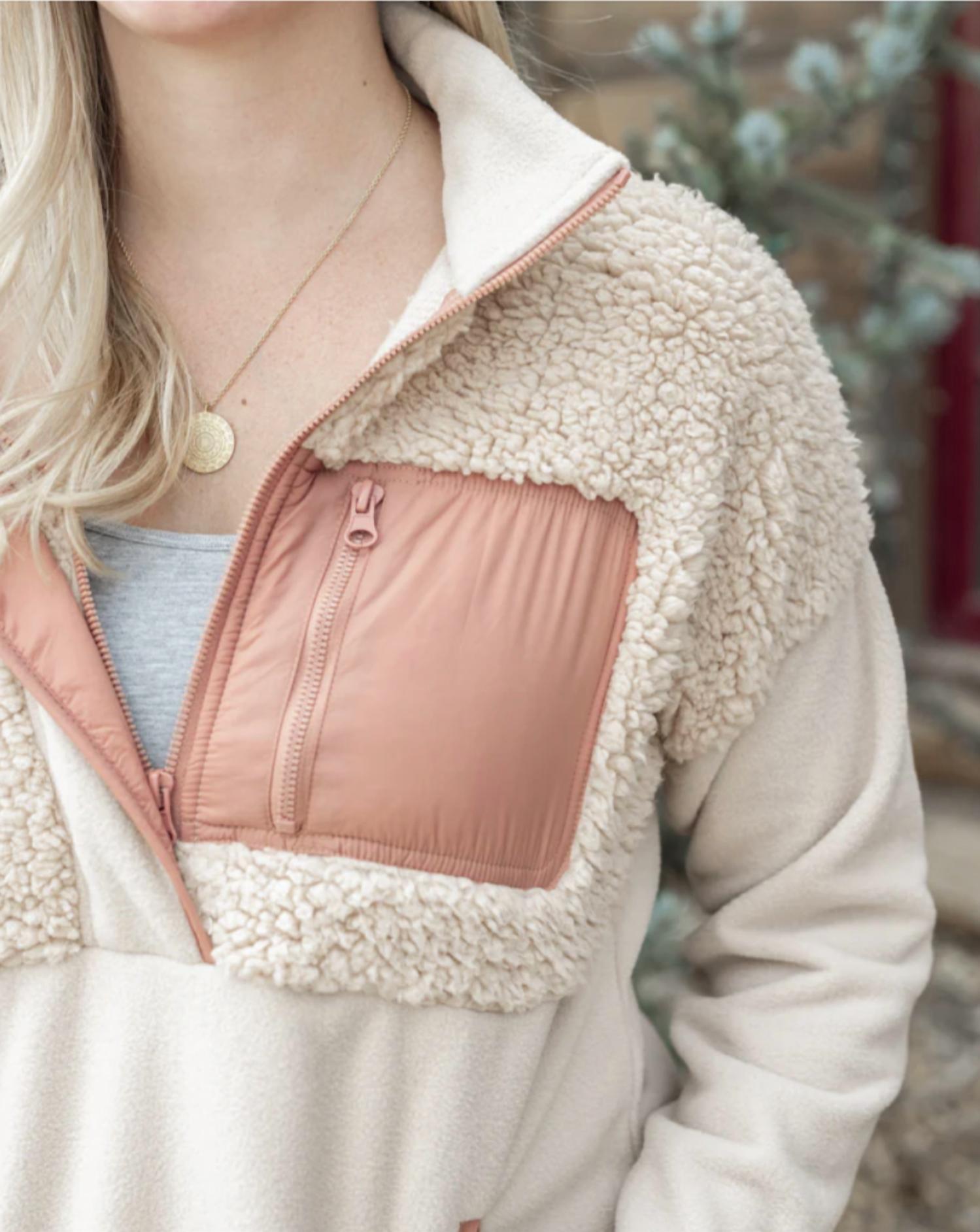 Grace & Lace - Colorblock Fleece Pullover