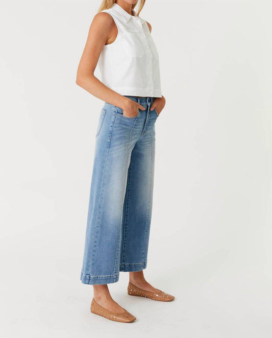 Level99 - Jansen Pintuck Crop Wide Leg Jean