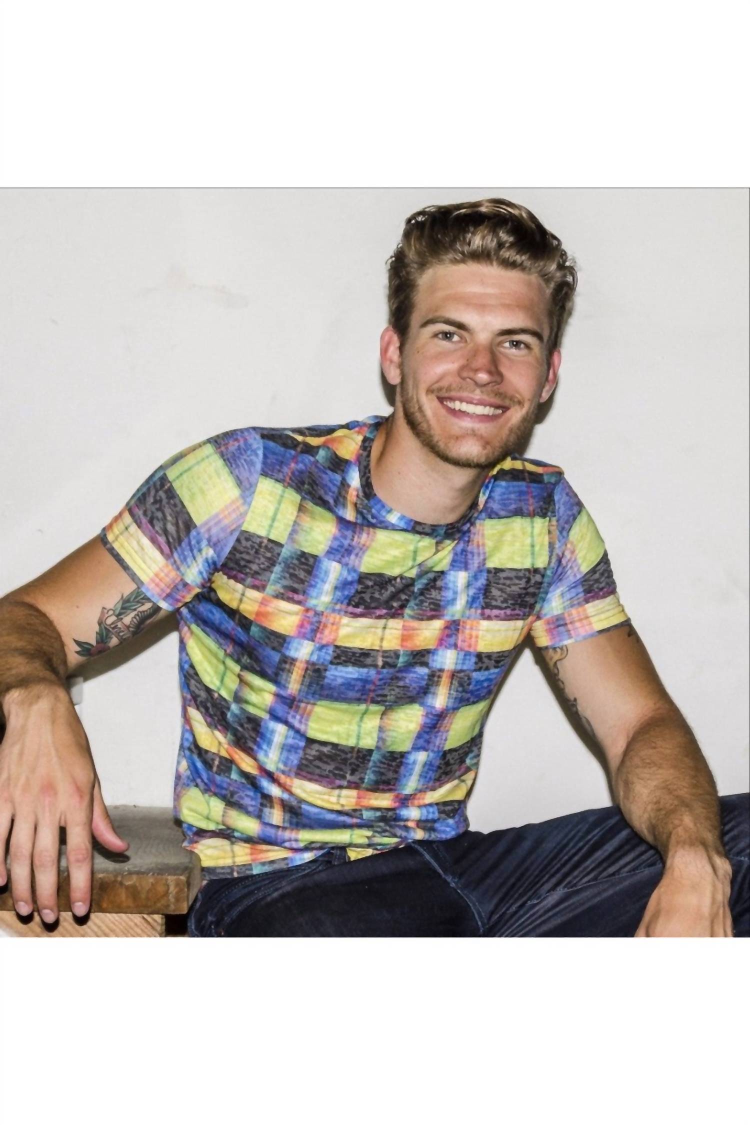 Eight X - Men's Stripes Print T-shirt