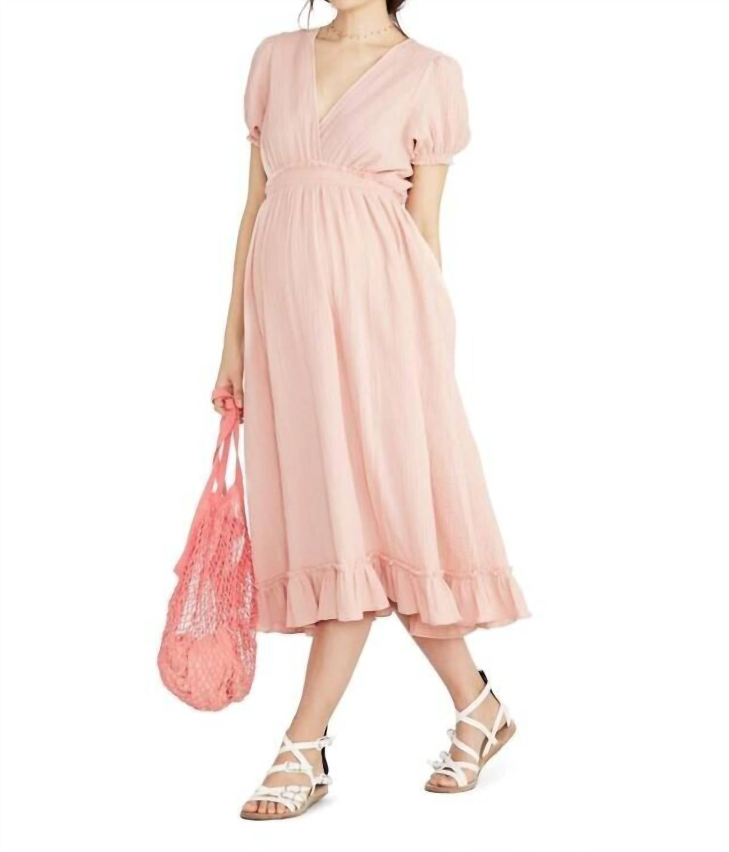 Hatch Women's Amelia Dress in wild aster - women's dress