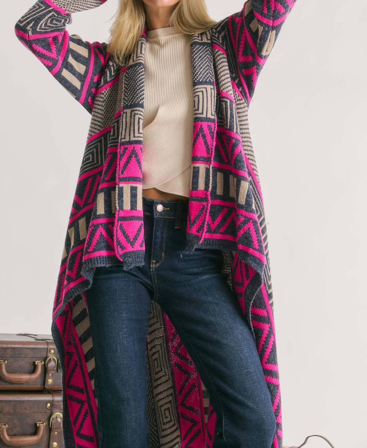 Davi & Dani - As it Was Fringe Cardigan
