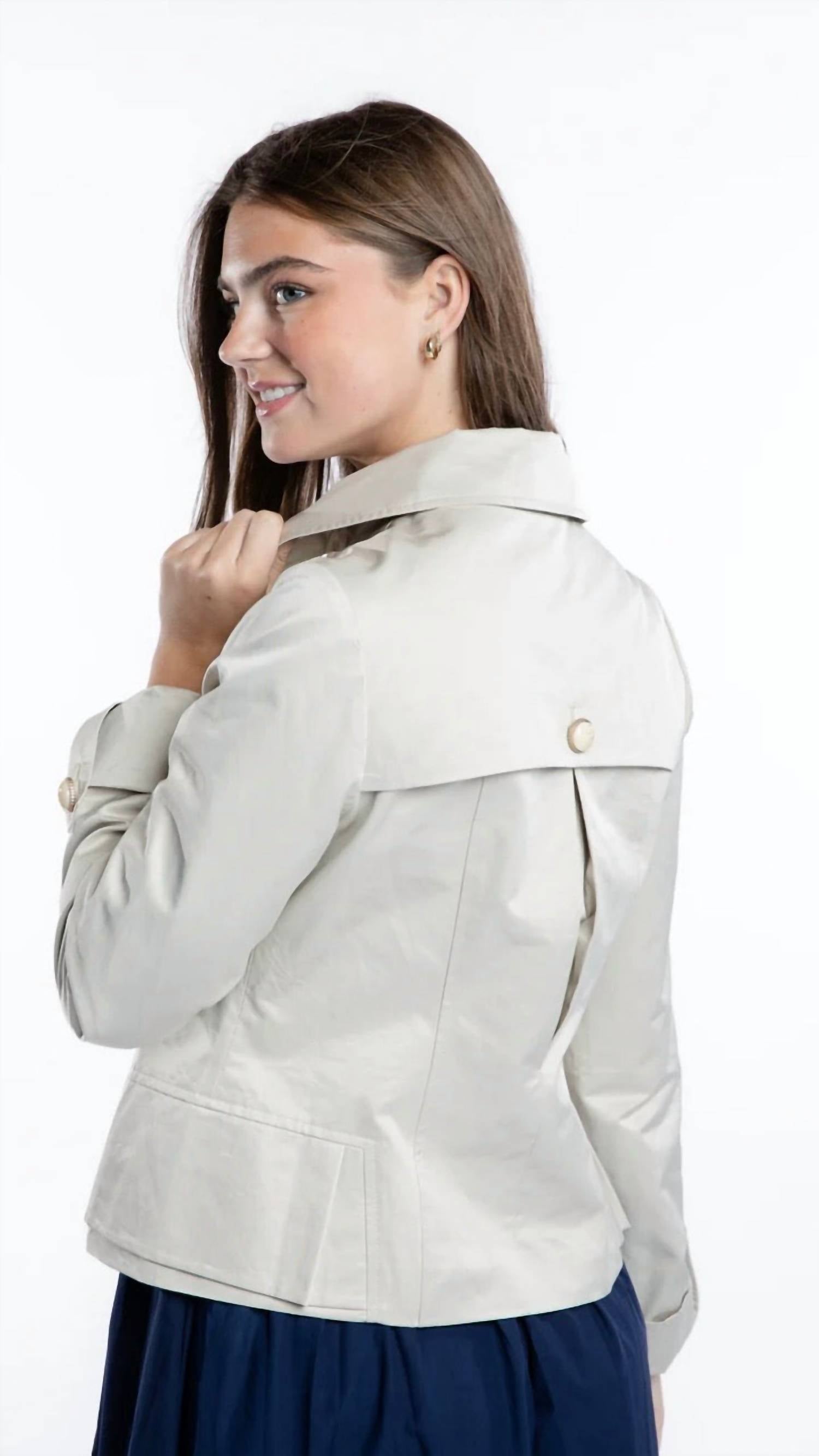 Burgess Sweaters - Victorian Short Trench Coat