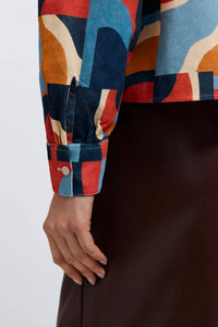 Foxcroft Marina Corduroy Shirt in multi - women's blouse - view 4