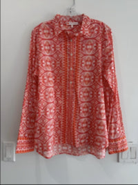 JUDE CONNALLY Women's Pru Top in orange pink white 1 - women's blouse