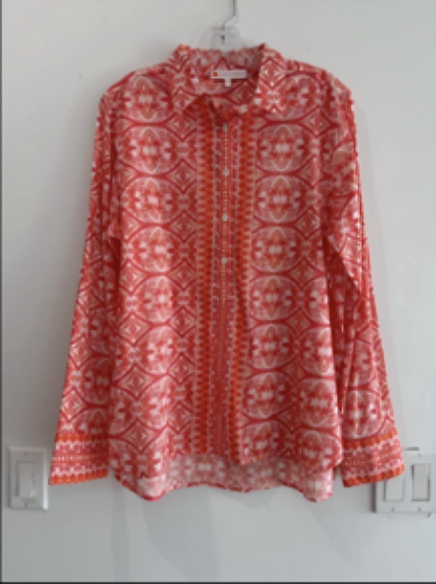 JUDE CONNALLY Women's Pru Top in orange pink white 1 - women's blouse