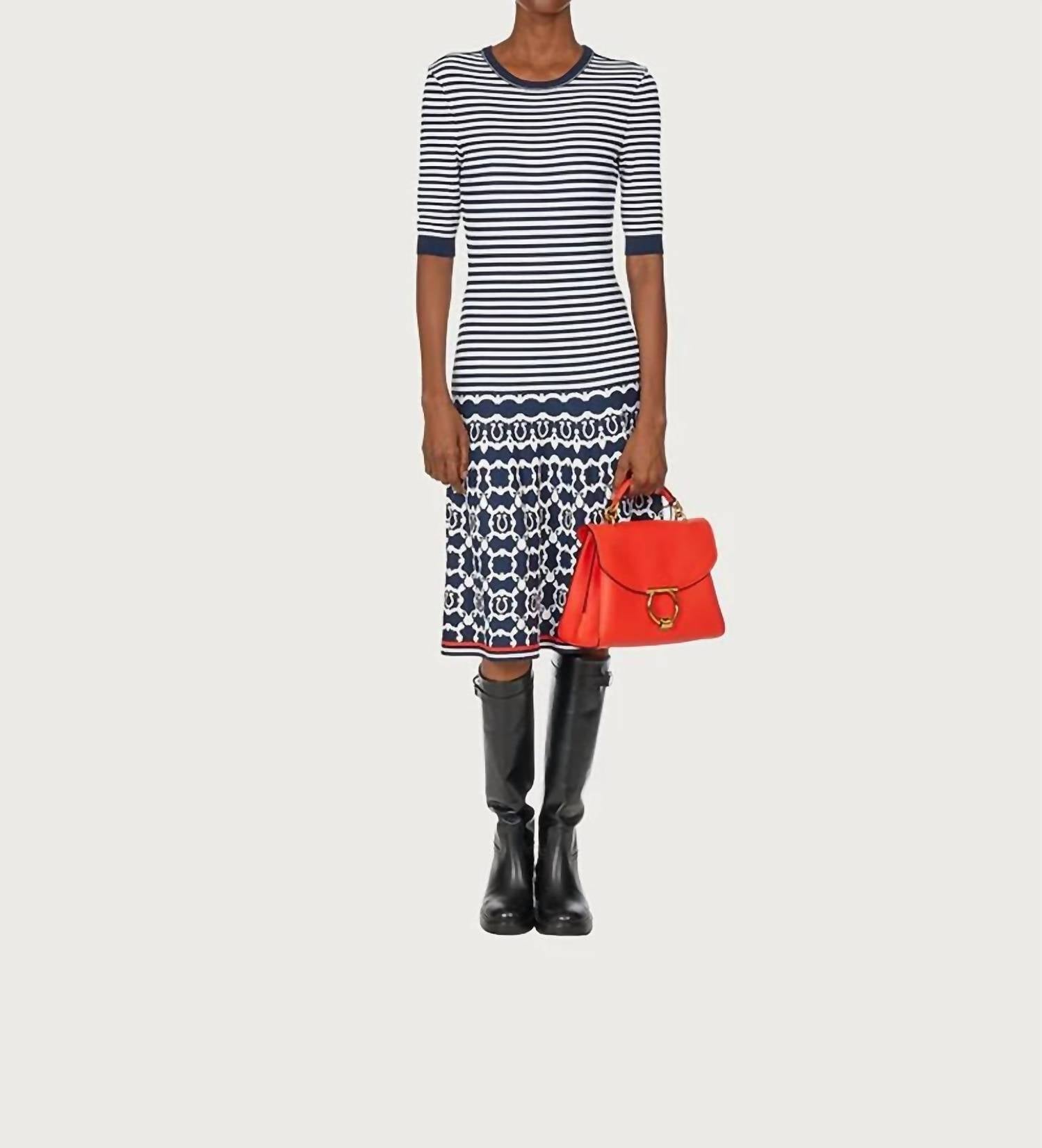 Salvatore Ferragamo - Women's Viscose Fiber Midi Dress