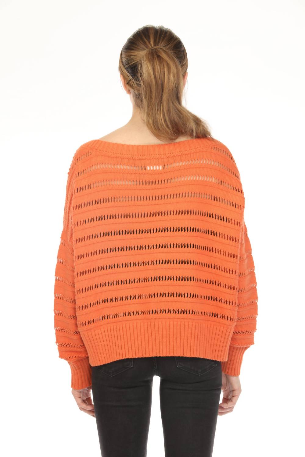 Planet By Lauren G. - Loomed Boatneck Sweater