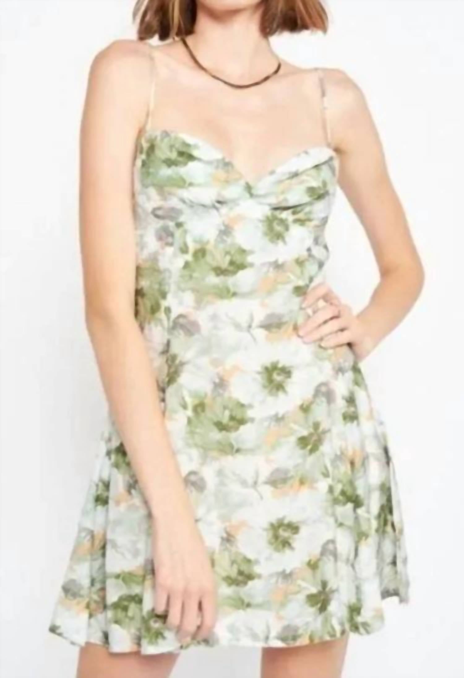 En Saison - Lario Floral Sweetheart Mini Dress