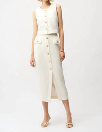 Joseph Ribkoff - Bouclé Button Front Vest