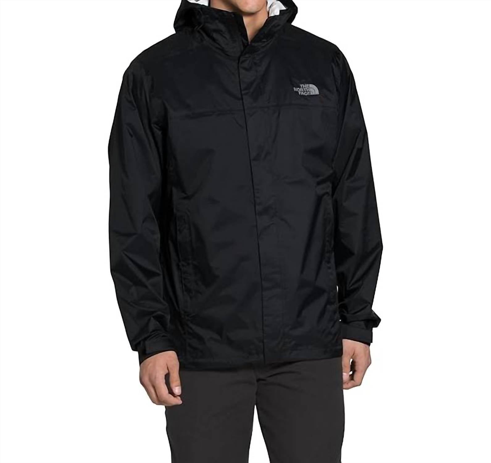 THE NORTH FACE Dryvent Hooded Waterproof Rain Jacket - Plus in black - men's jacket