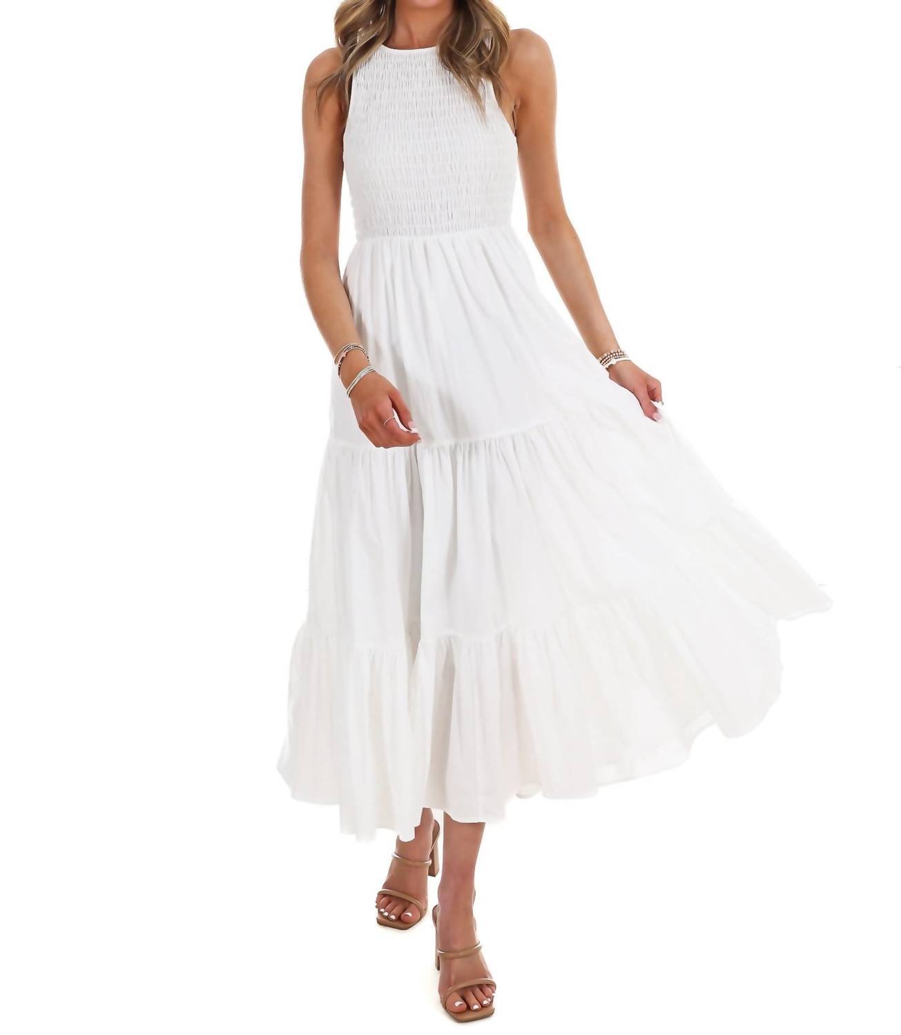Klesis - Basic Beauty Tiered Midi Dress