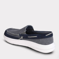 Mykos Men's Calvin Slip-on Shoe in navy - men's loafer - view 4
