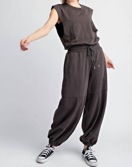 Ee:Some - Mineral Washed Jumpsuit