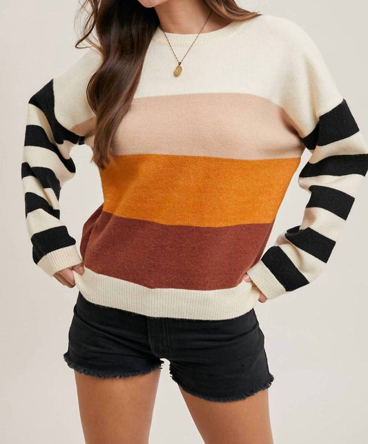 Bluivy - Color Block Crew Pullover