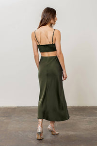 Moon River - Cut Out Slip Midi Dress