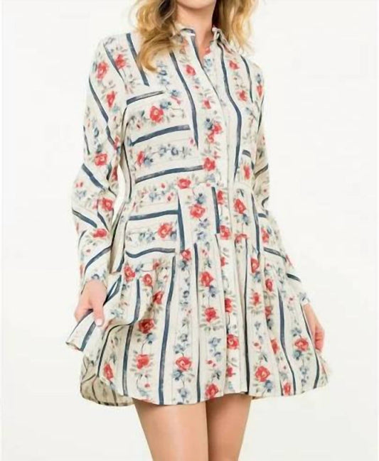 Thml - LONG SLEEVE FLORAL DRESS