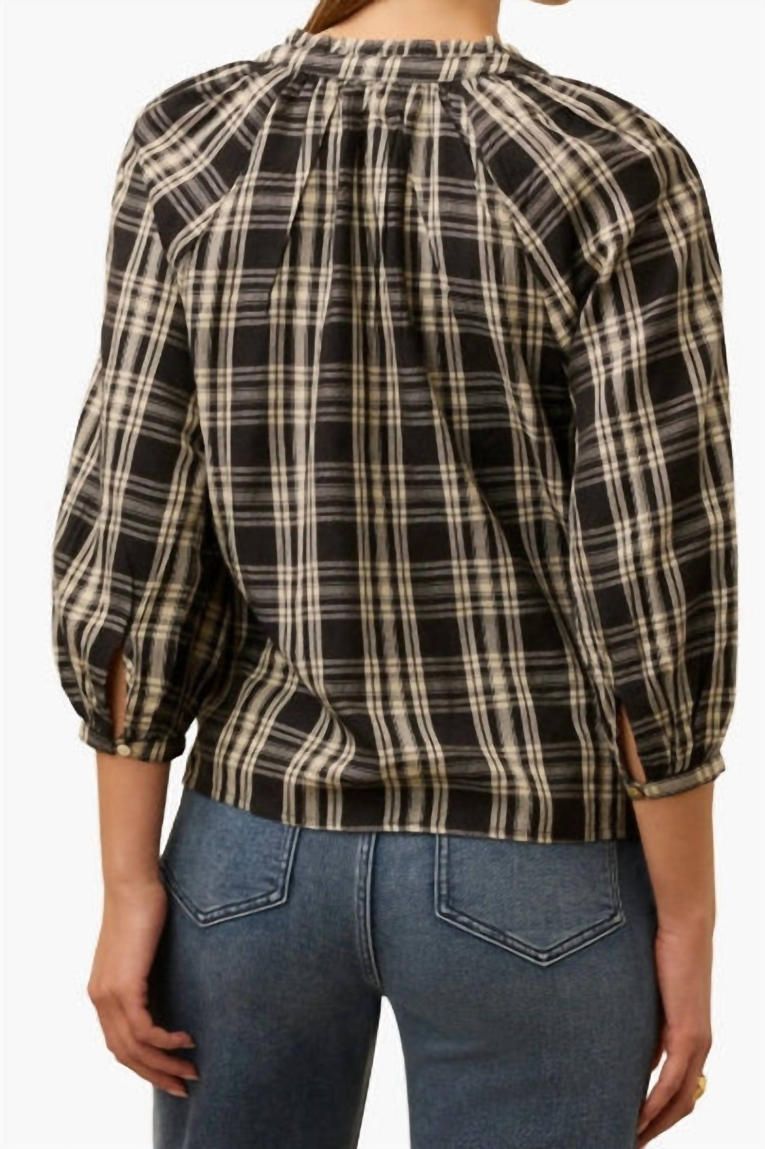 Faherty - Portia Plaid Blouse