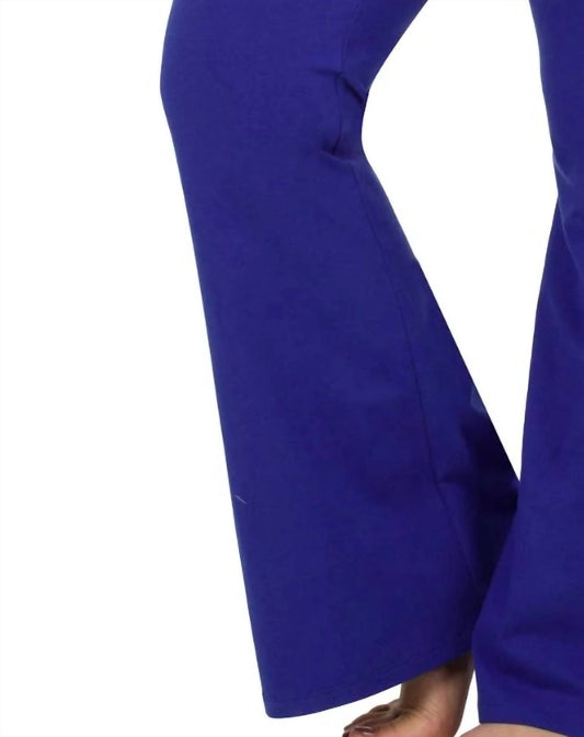 Zenana - Wide Waistband Yoga Flare Pants -plus