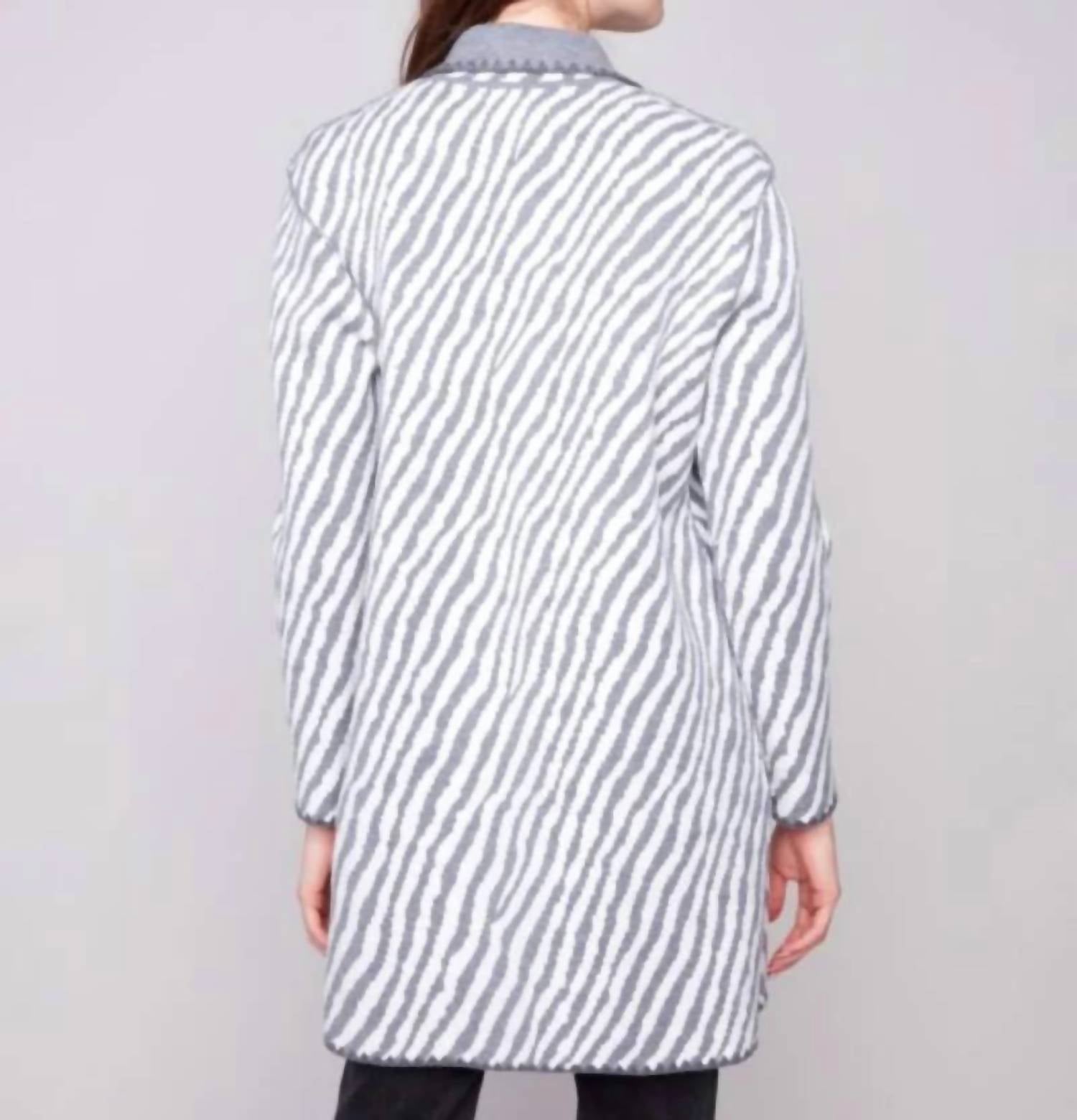 Charlie B - Blanket Stitch Reversible Cardigan