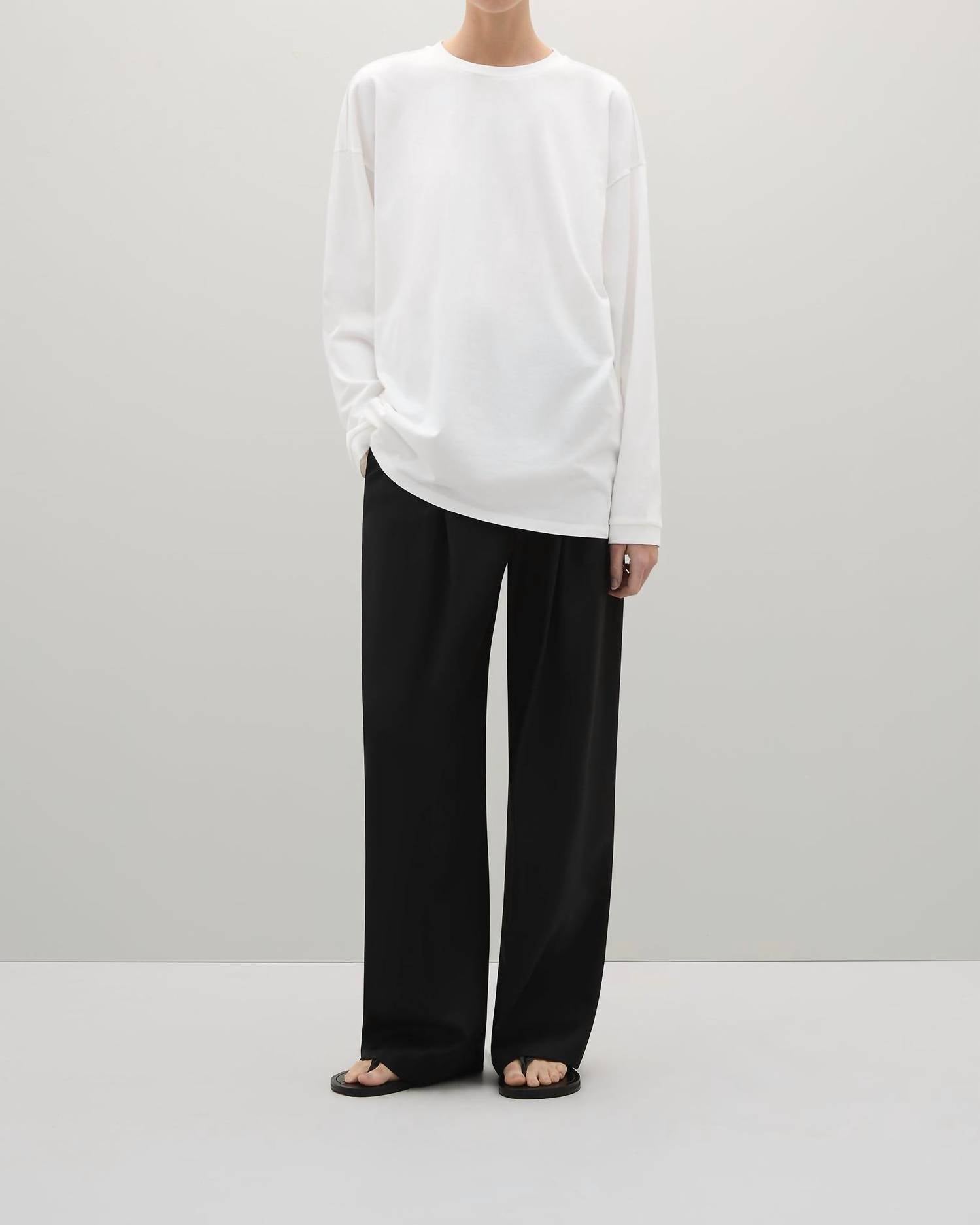 A.Emery Orchid Long Sleeve T-shirt in white - women's long sleeve top