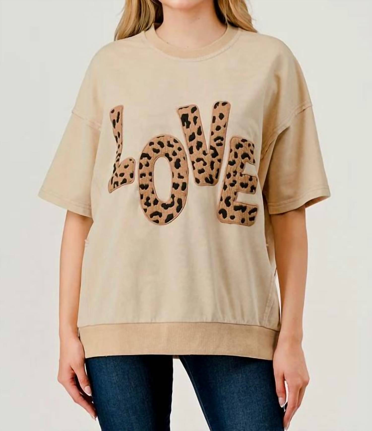 Pixi + Ivy - Oversized Short Sleeves Top