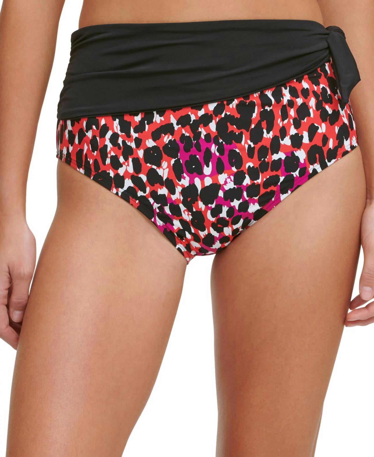 Dkny - Sash High-Waist Bikini Bottoms
