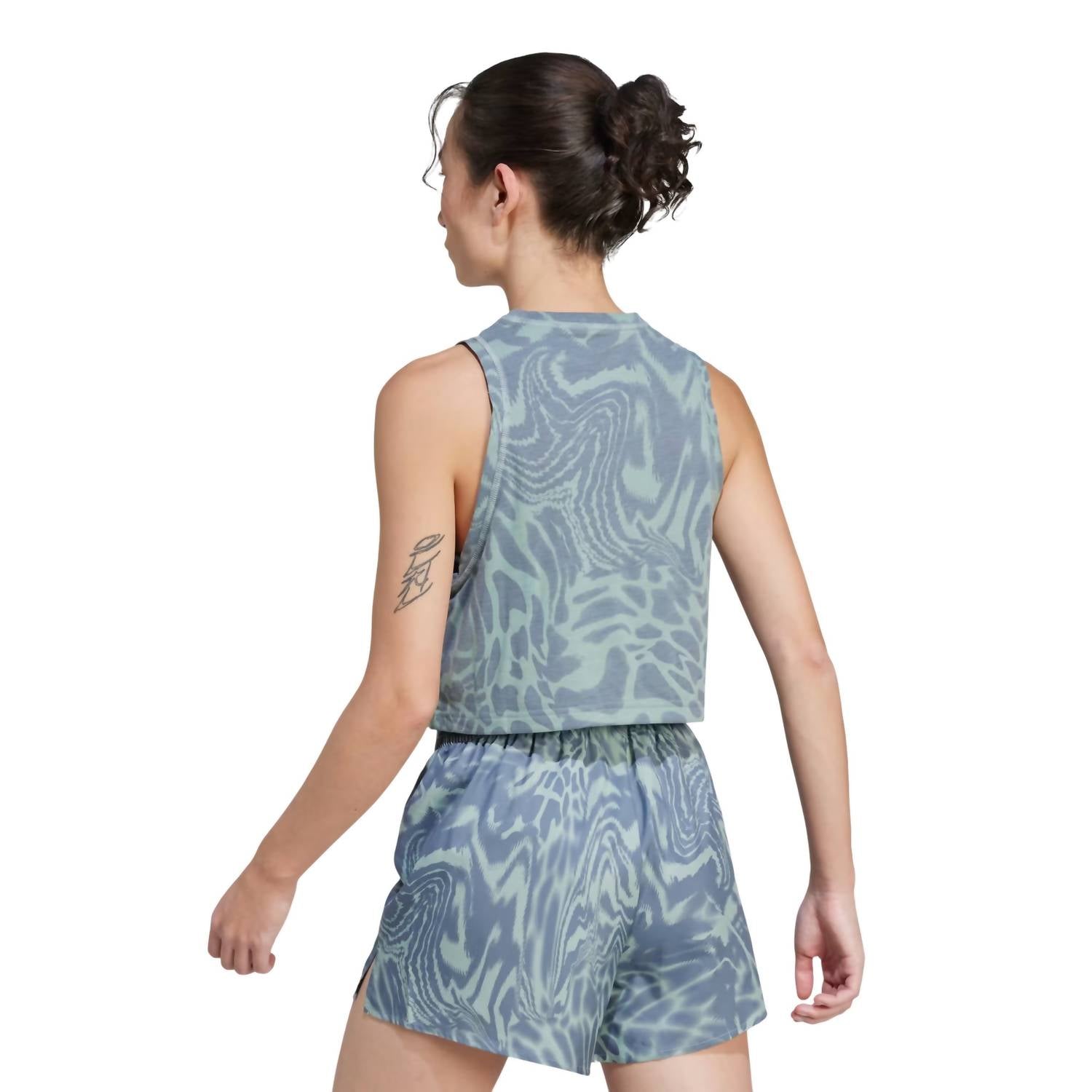 Adidas - Women's Printed Climacool Cropped Tank Top