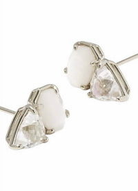 Kendra Scott Women's Tatum Stud Earrings in silver - women's jewelry - detail view
