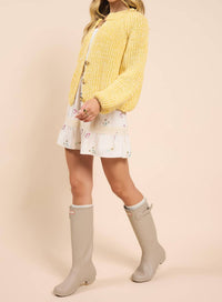 Sadie & Sage - Sunroof Half Buttoned Cardigan