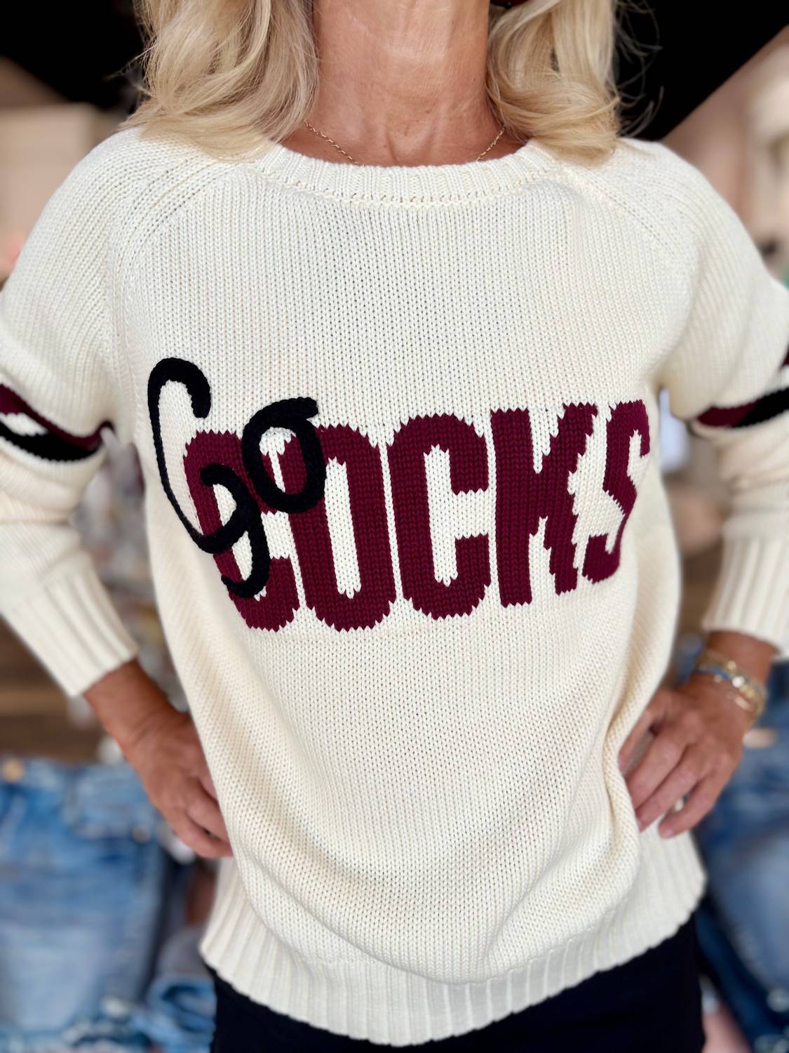 Pink Pineapple - Go Cocks Sweater