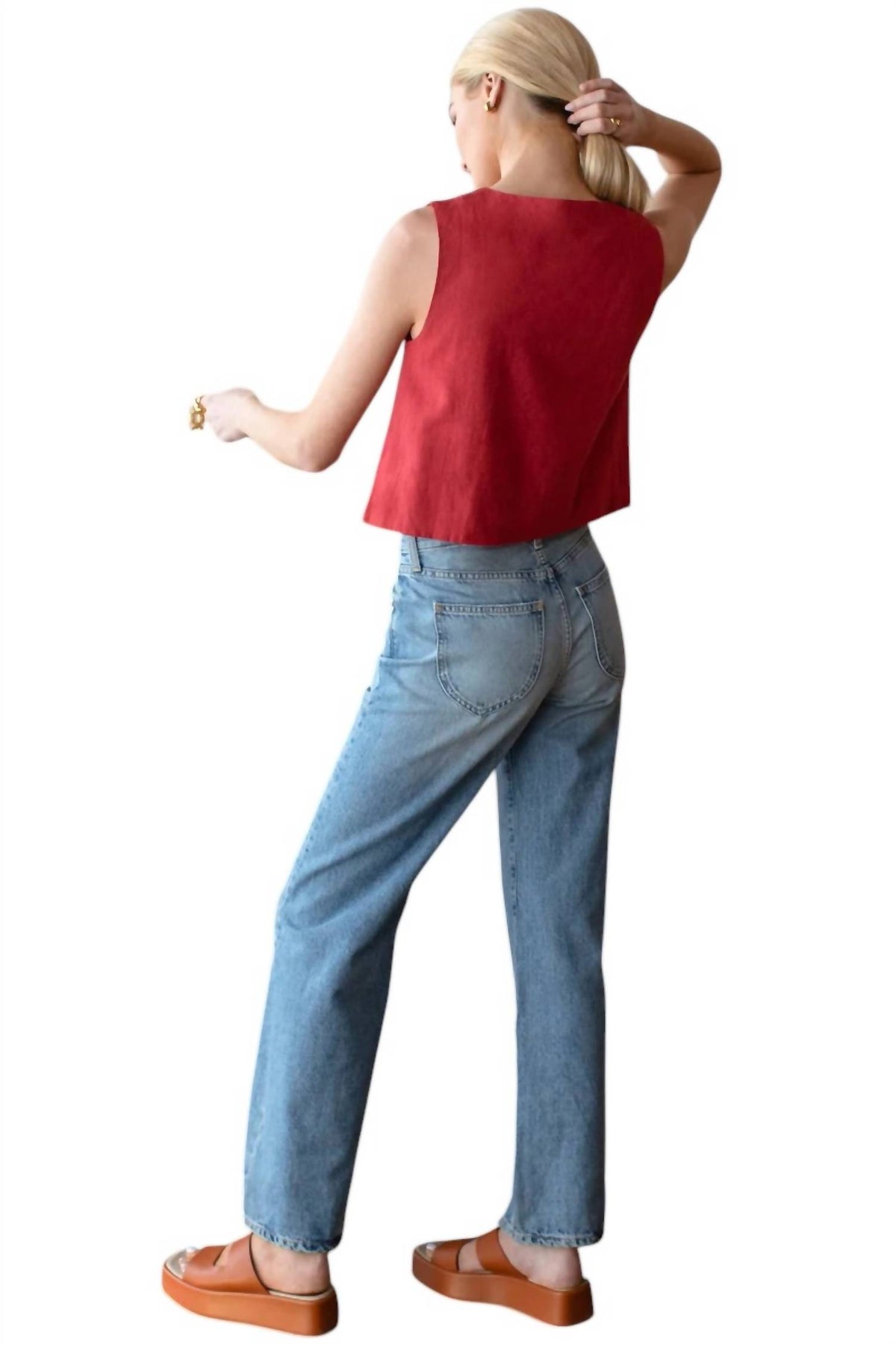 Emerson Fry - Button Front Wide Hem Top