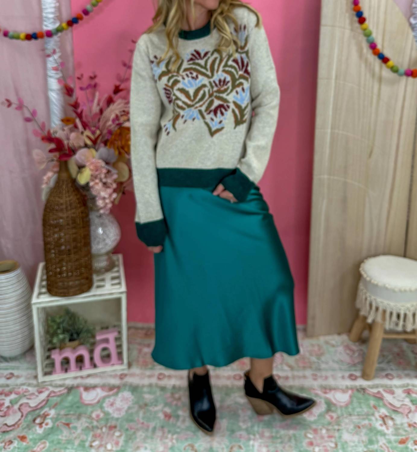 &Merci - Woodland Whimsy Knit Sweater
