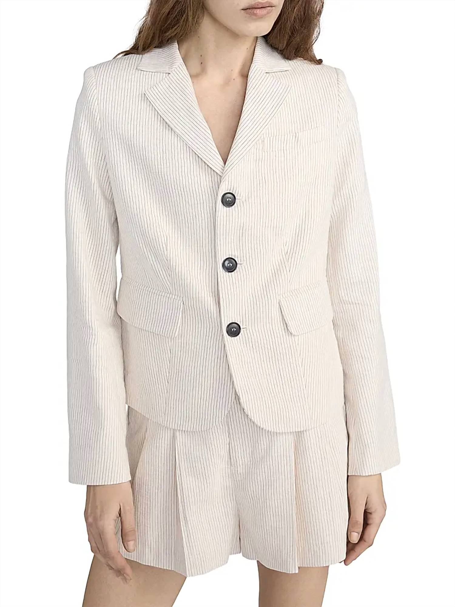 Frame - The Striped Smart Blazer