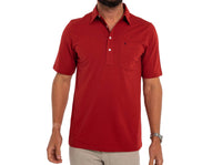 Criquet Top Shelf Players Shirt in rodeo red - men's shirt
