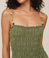 Bella Dahl - Smocked Dress With Beaded Strap