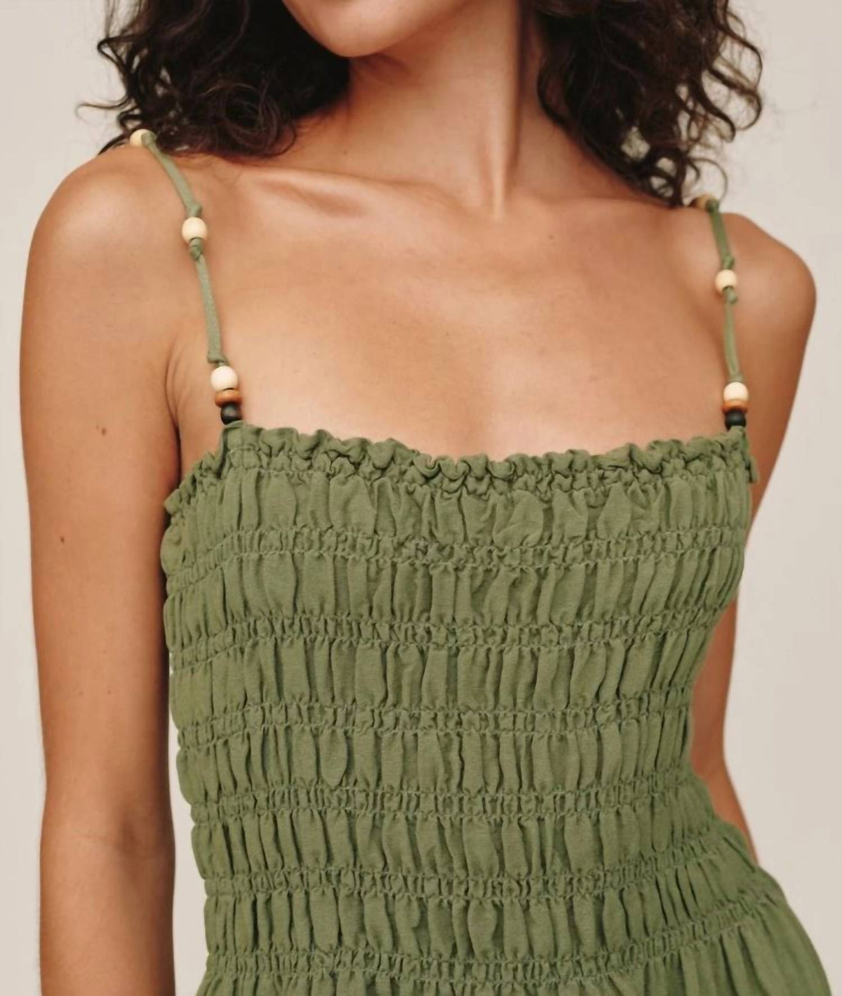 Bella Dahl - Smocked Dress With Beaded Strap